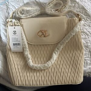 CXL by Christian Lacroix Cream Shoulder Bag